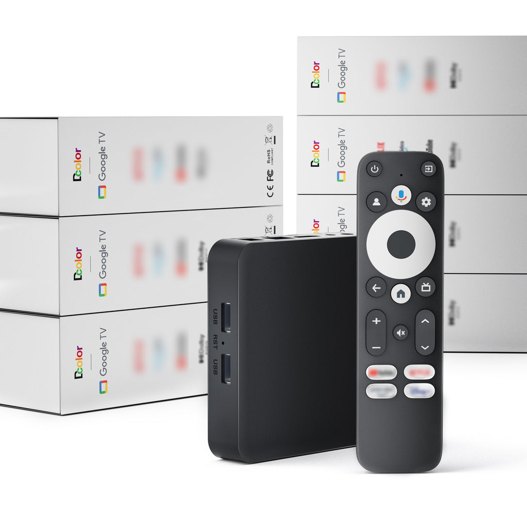 Boîtier TV Android 4K Quad 64 bits Cortex-A35